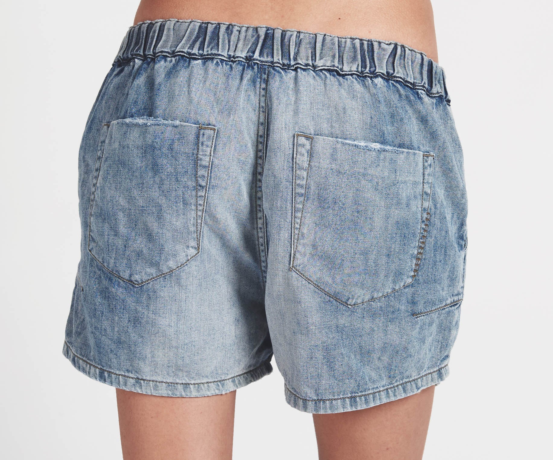 Mrs Blondes Mid Length Denim Shorts - Rocky