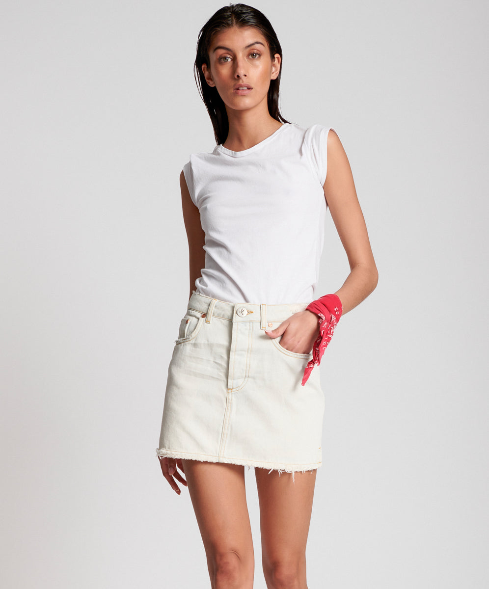 Brando 2020 Mini High Waist Denim Skirt | OneTeaspoon - One Teaspoon