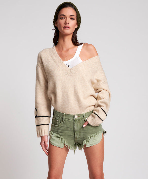 Rollers Low Waist Denim Shorts - Super Khaki