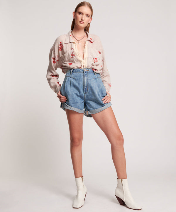 Streetwalkers High Waist 80S Fit Denim Shorts - Venice