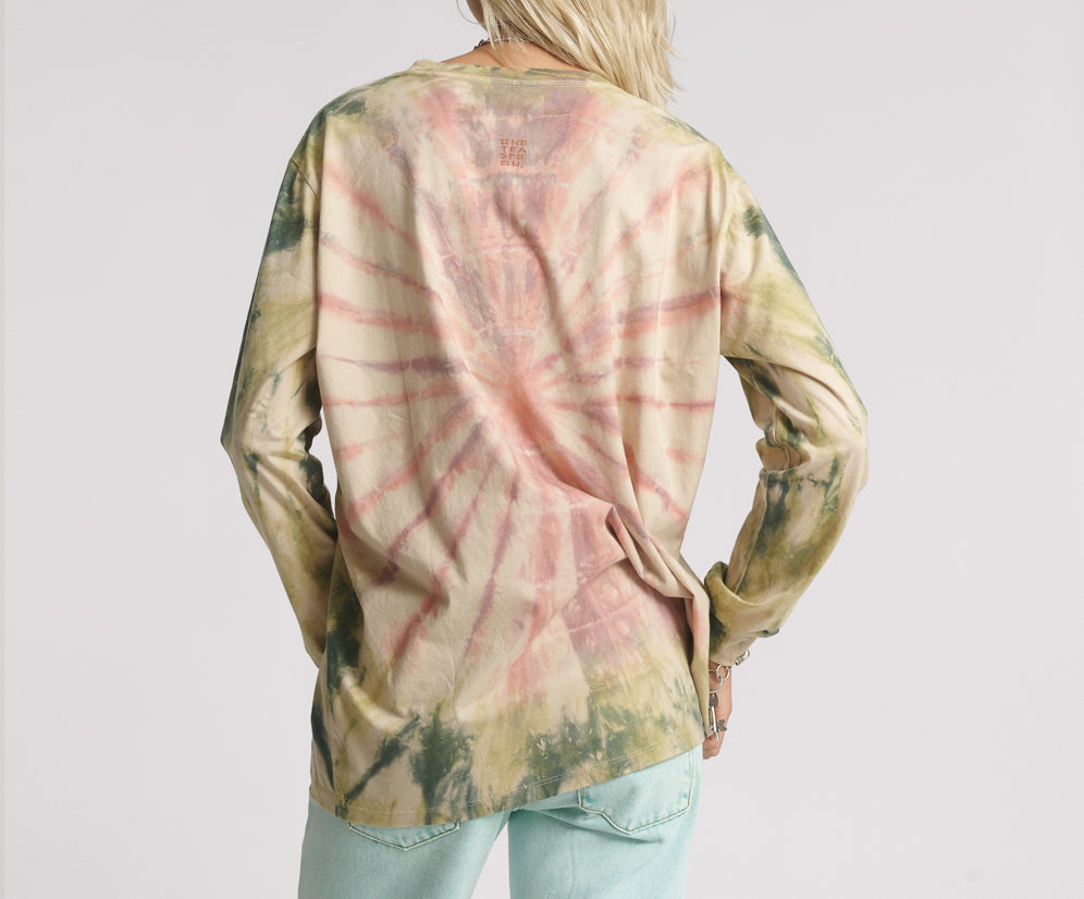 Heart O Steel Tie Dye Longsleeve Tee - Multi