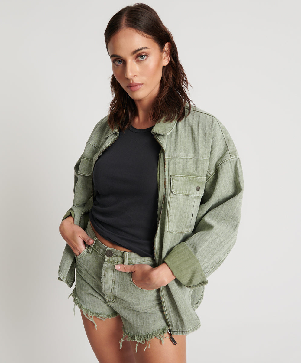 Womens sale khaki shacket