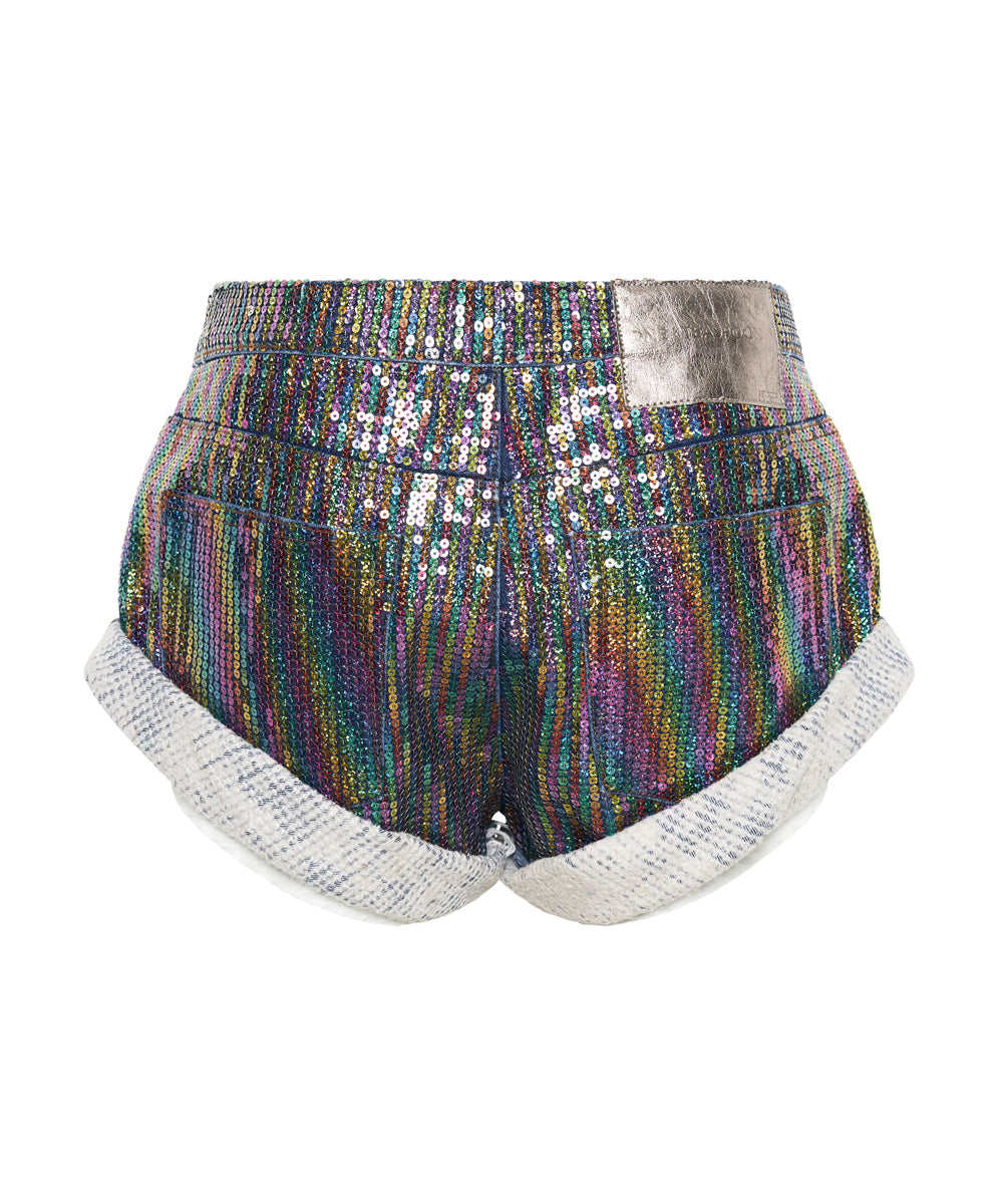 Sparkly jean fashion shorts