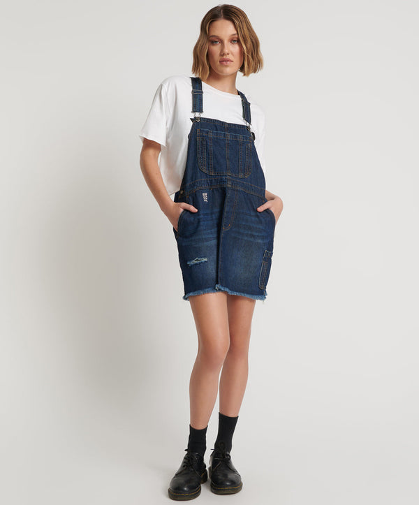 Stanton St Denim Mini Pini Dress - Royal Blue