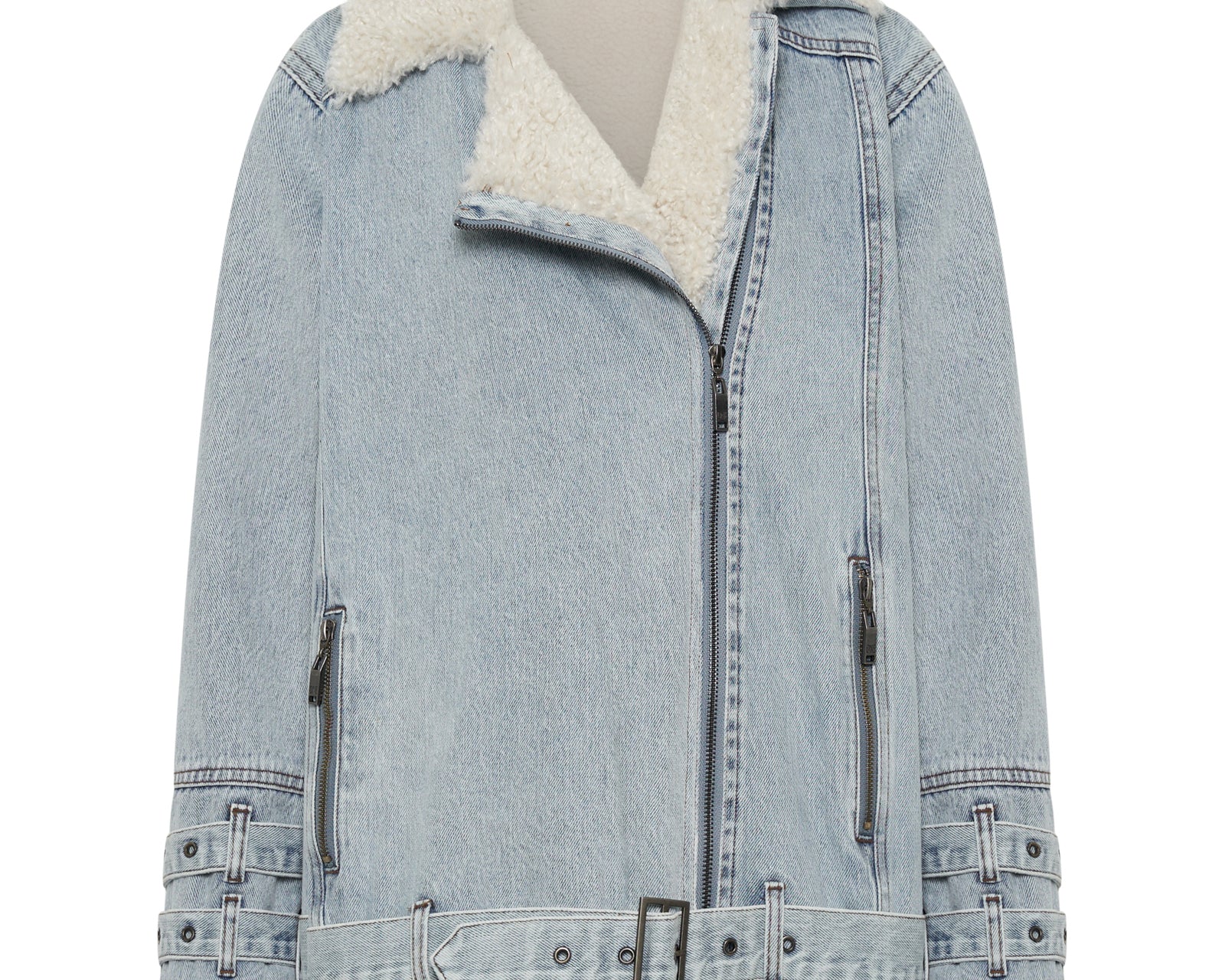 Aviator Denim Jacket - Salty Dog Blue