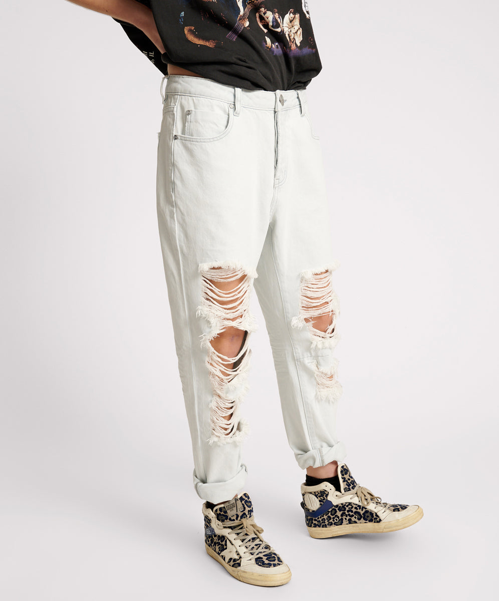 Boyfriend low ripped jeans h&m best sale