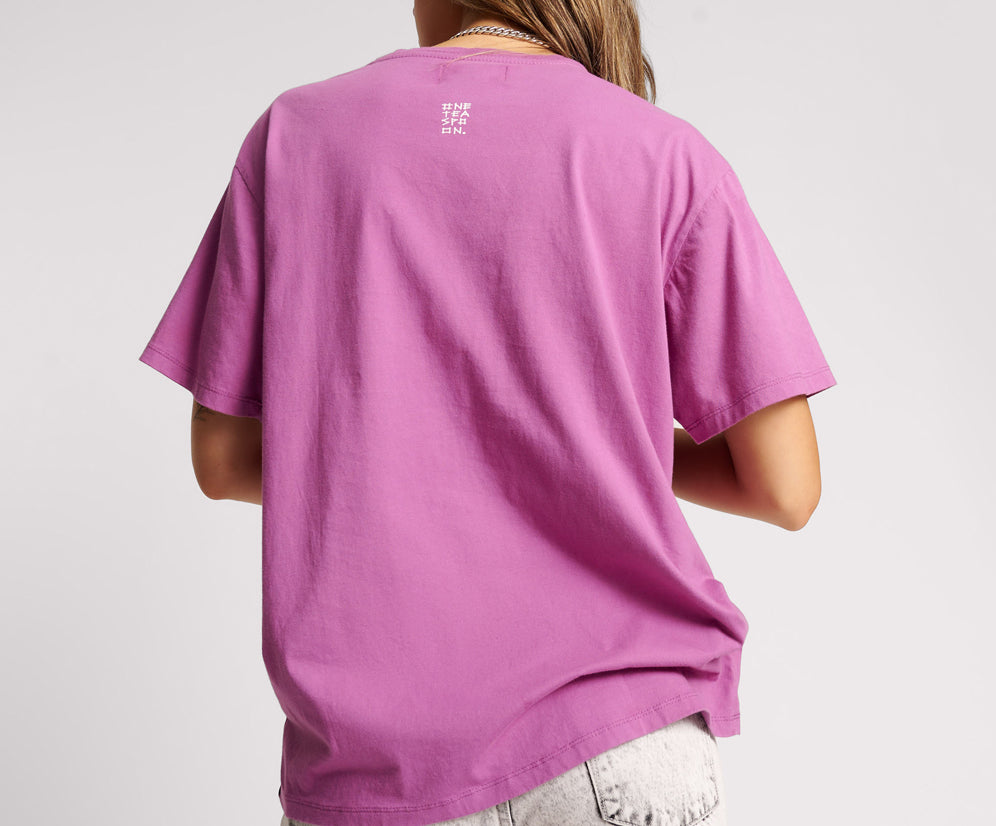 It’S A Wild World Basketball Tee - Purple