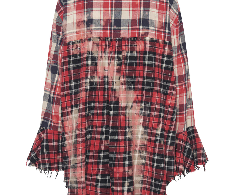 BLEACHED CHECK FANTASIE SHIRT