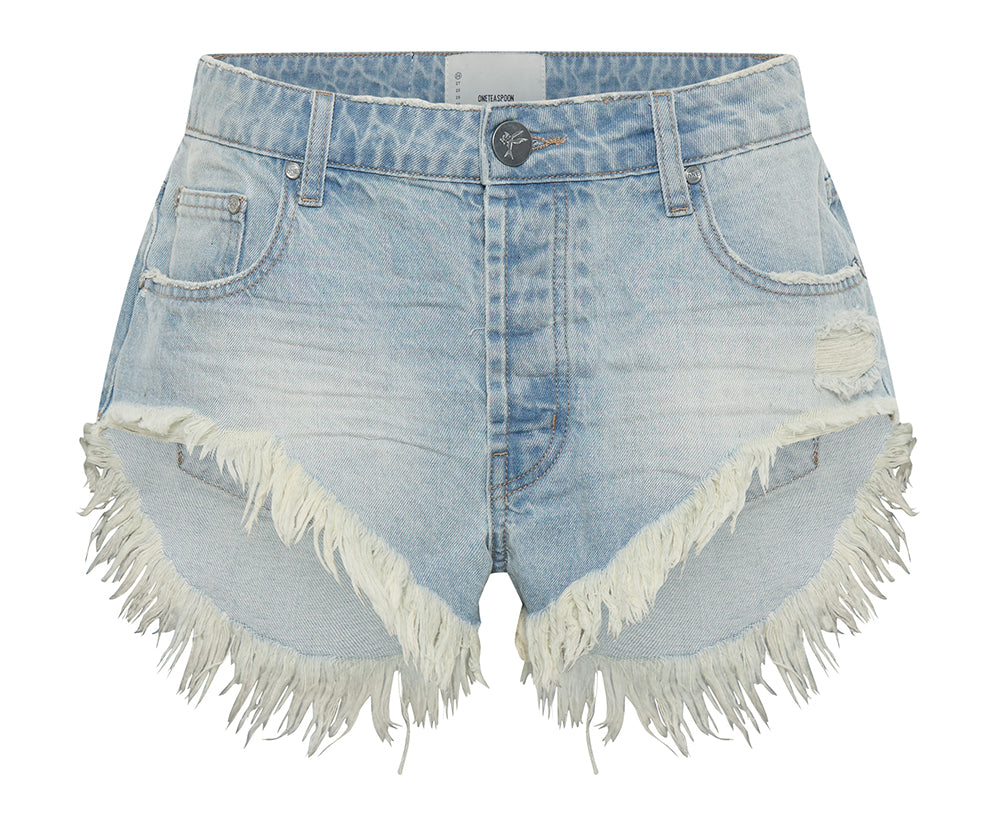 Rollers Low Waist Denim Shorts - Sportster Blue