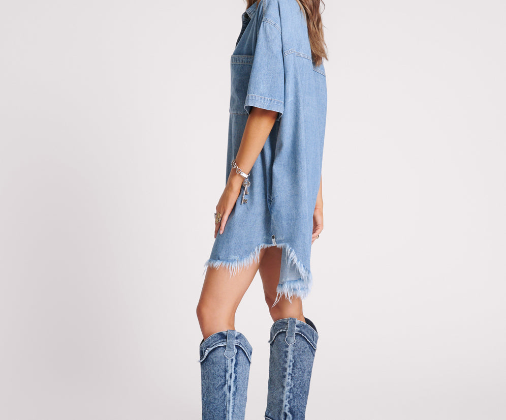 COBAINE PARIS DENIM DRESS