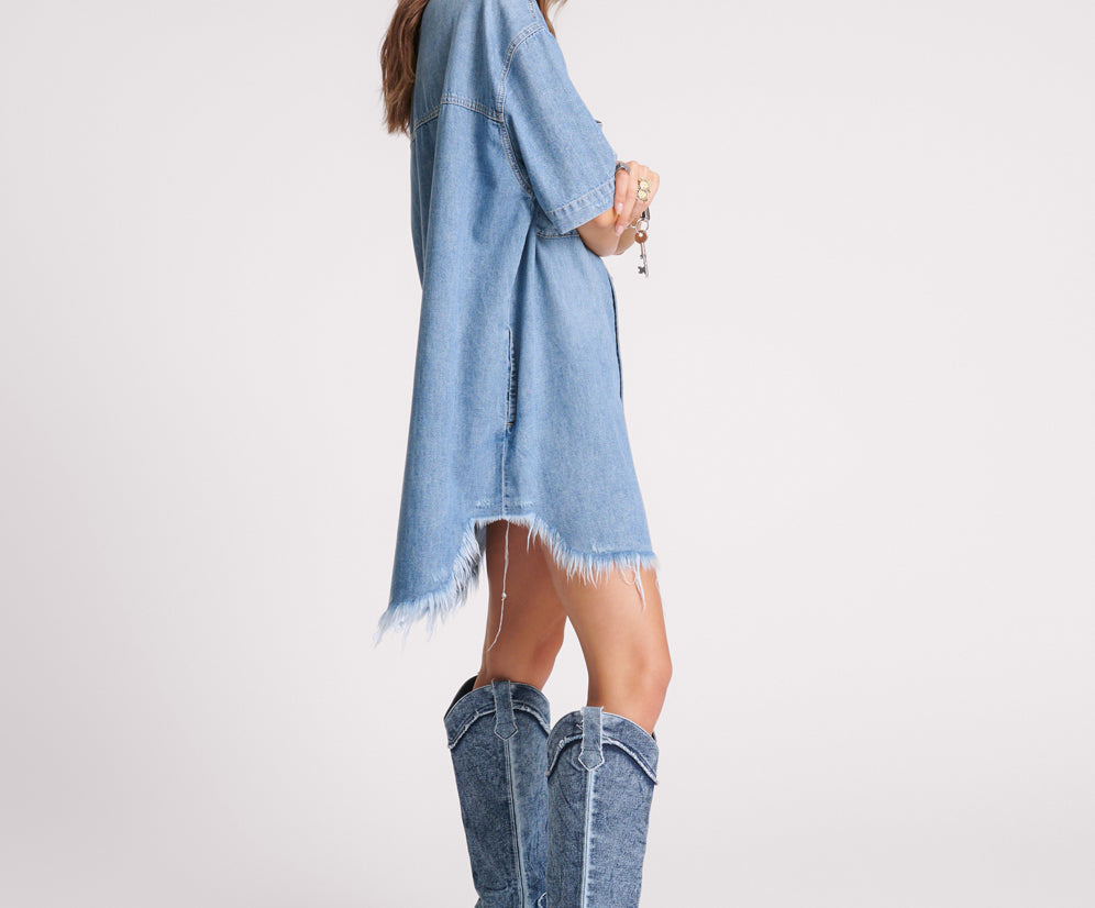 COBAINE PARIS DENIM DRESS