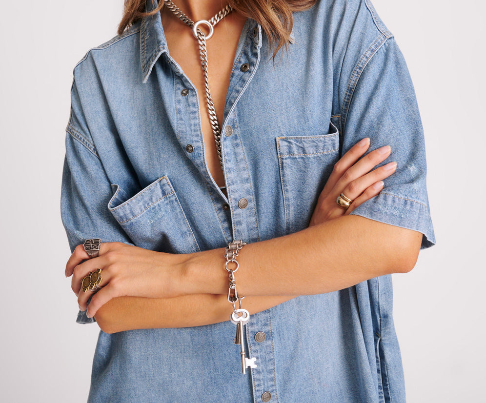 COBAINE PARIS DENIM DRESS