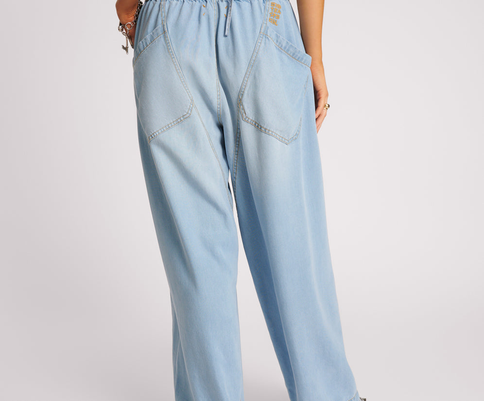 Tencel Parachute Pants - Soft Blue