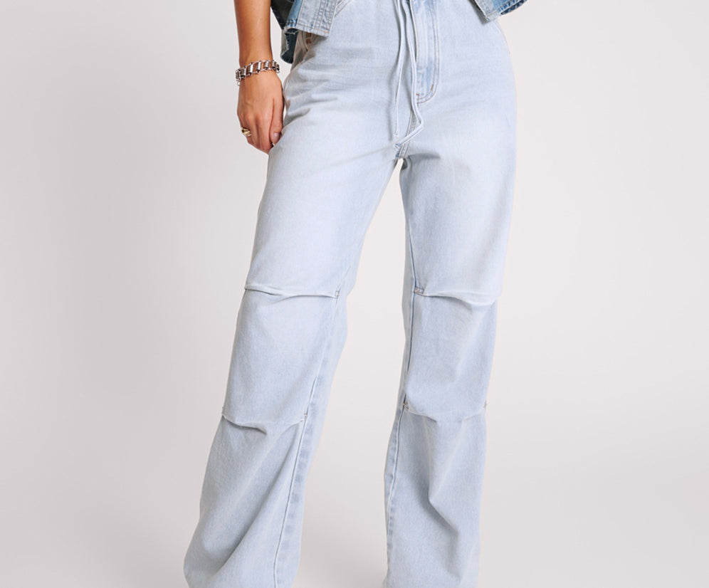 Marley Relaxed Denim Jeans - Blue Latte