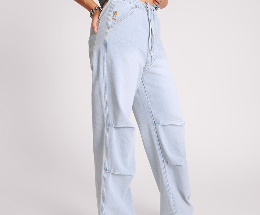 Marley Relaxed Denim Jeans - Blue Latte