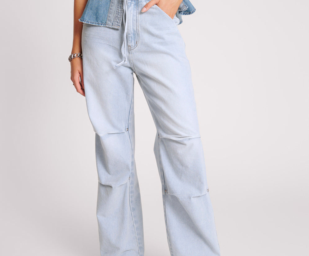 Marley Relaxed Denim Jeans - Blue Latte