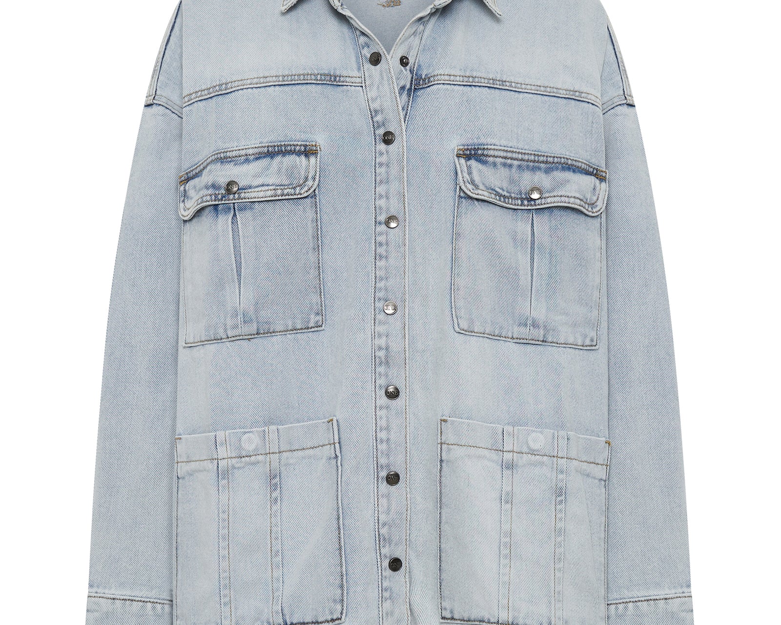 Longline Denim Jacket - Hustler