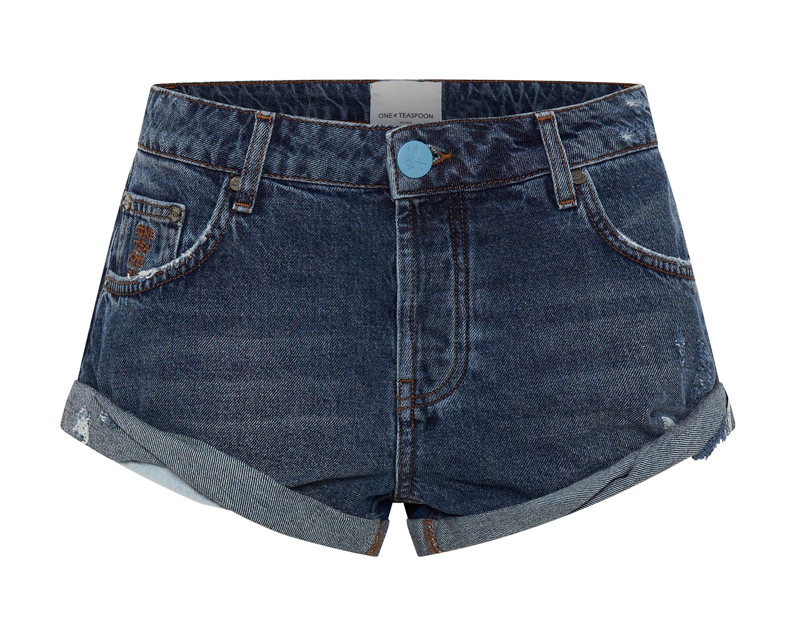 Bandits Low Waist Denim Shorts - Blue Thunder