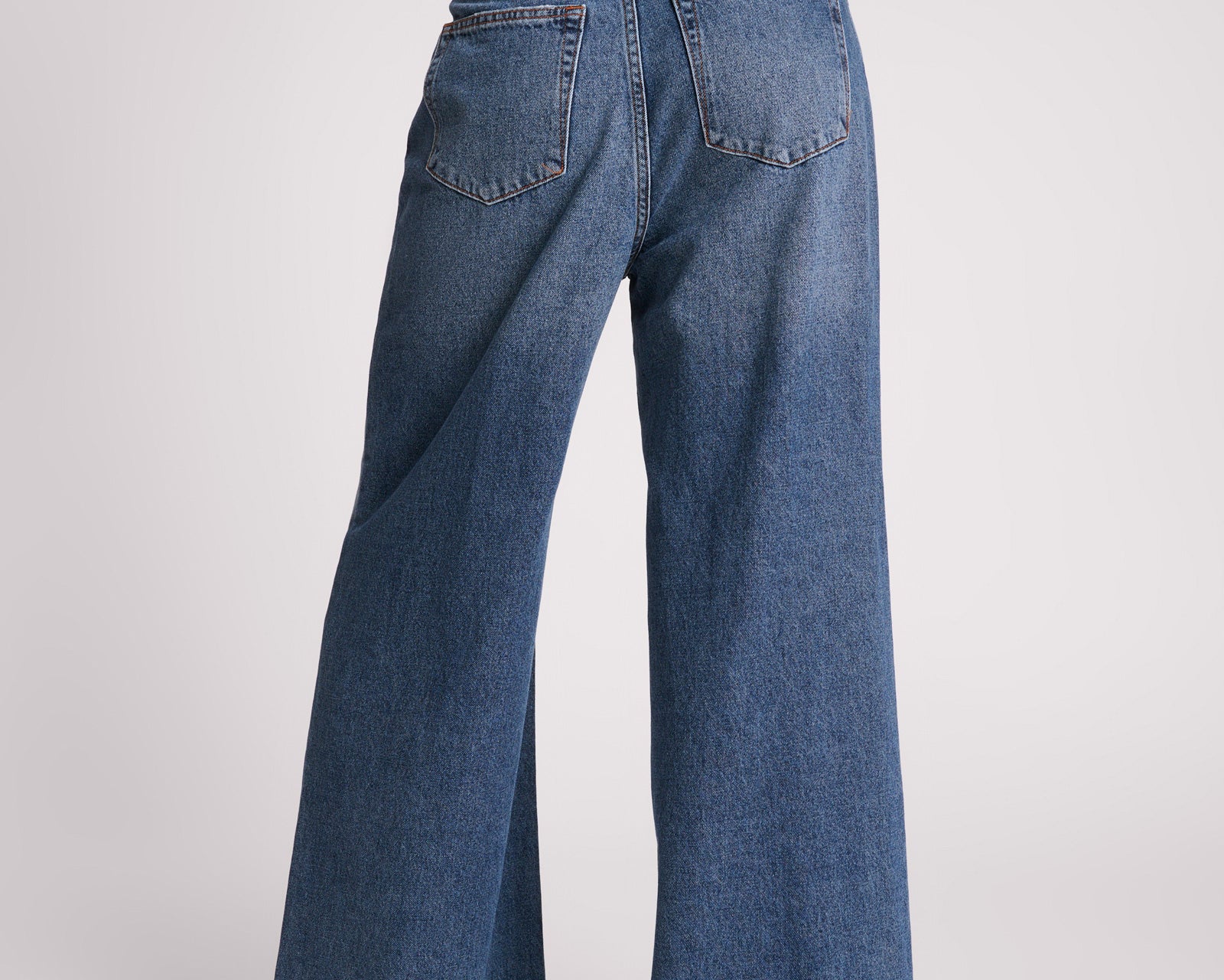 BLUE THUNDER LOVE MACHINES MID WAIST SUPER WIDE LEG JEANS