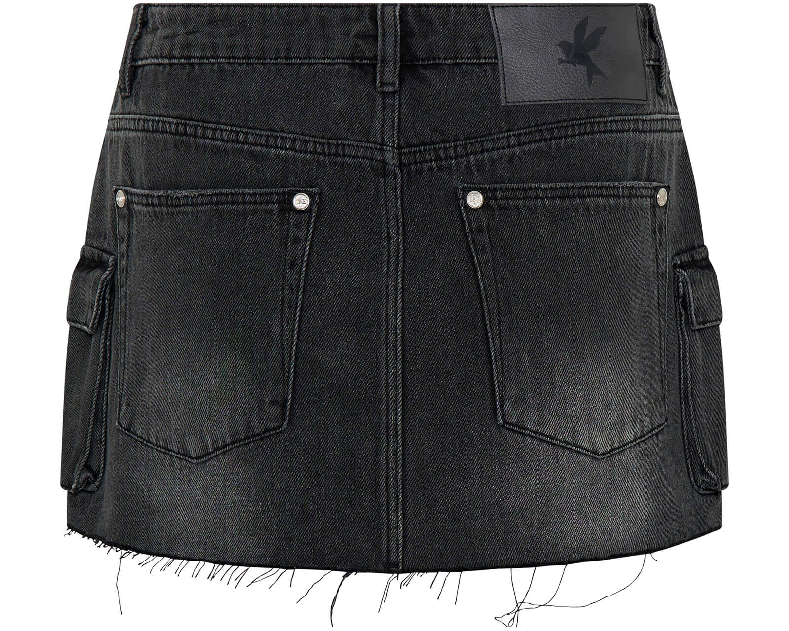 Sloane Low Waist Denim Mini Skirt - Faded Black