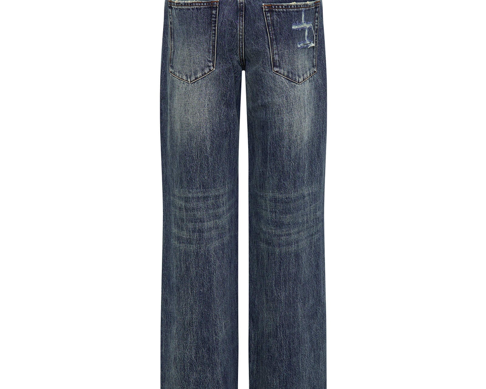 Low Riders Low Waist Wide Leg Denim Jeans - Boys Club Blue