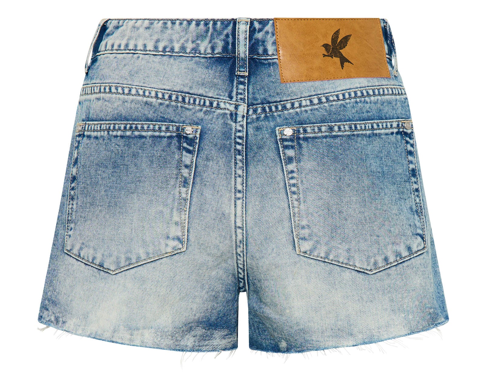 Bowies High Waist Denim Shorts - Sunset Blue