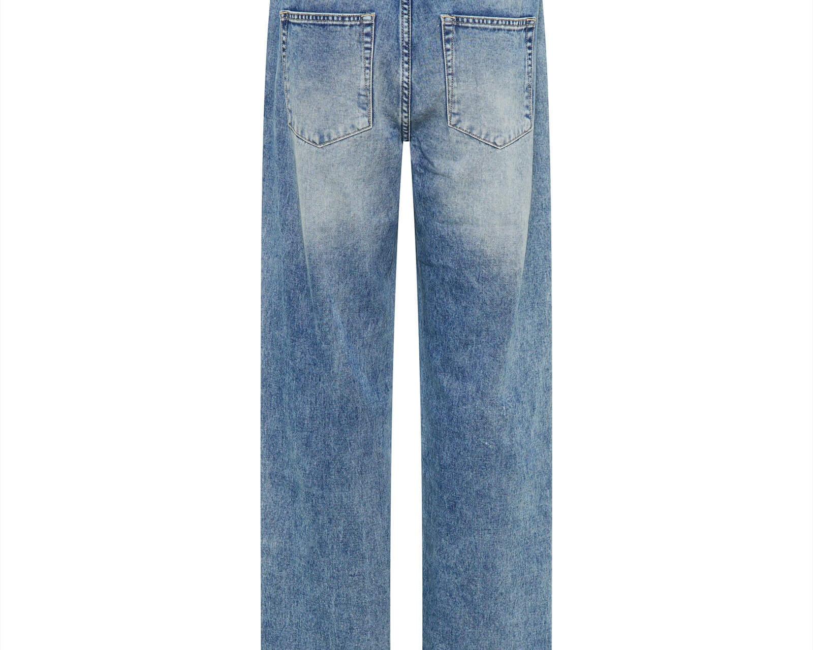 Roadhouse Wide Leg Drawstring Denim Jeans - Sunset Blue