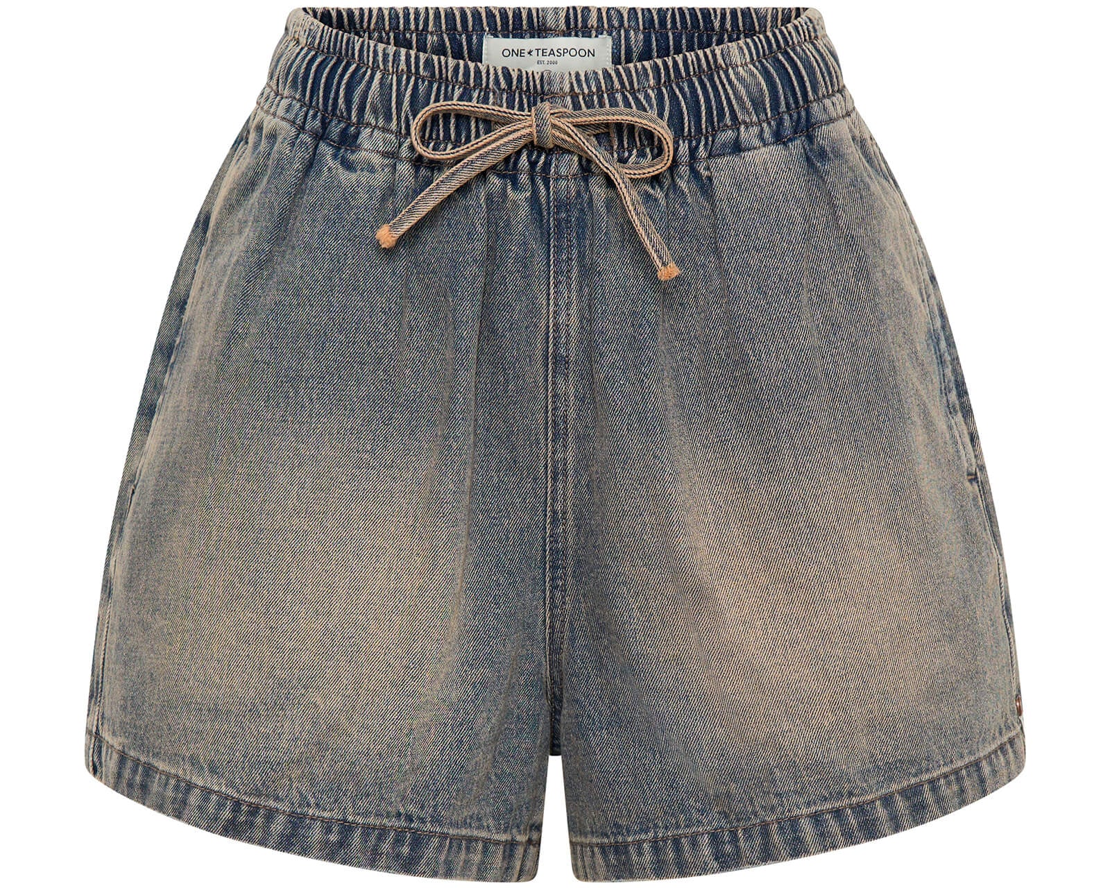 Boxer Low Waist Denim Shorts - Island Blue