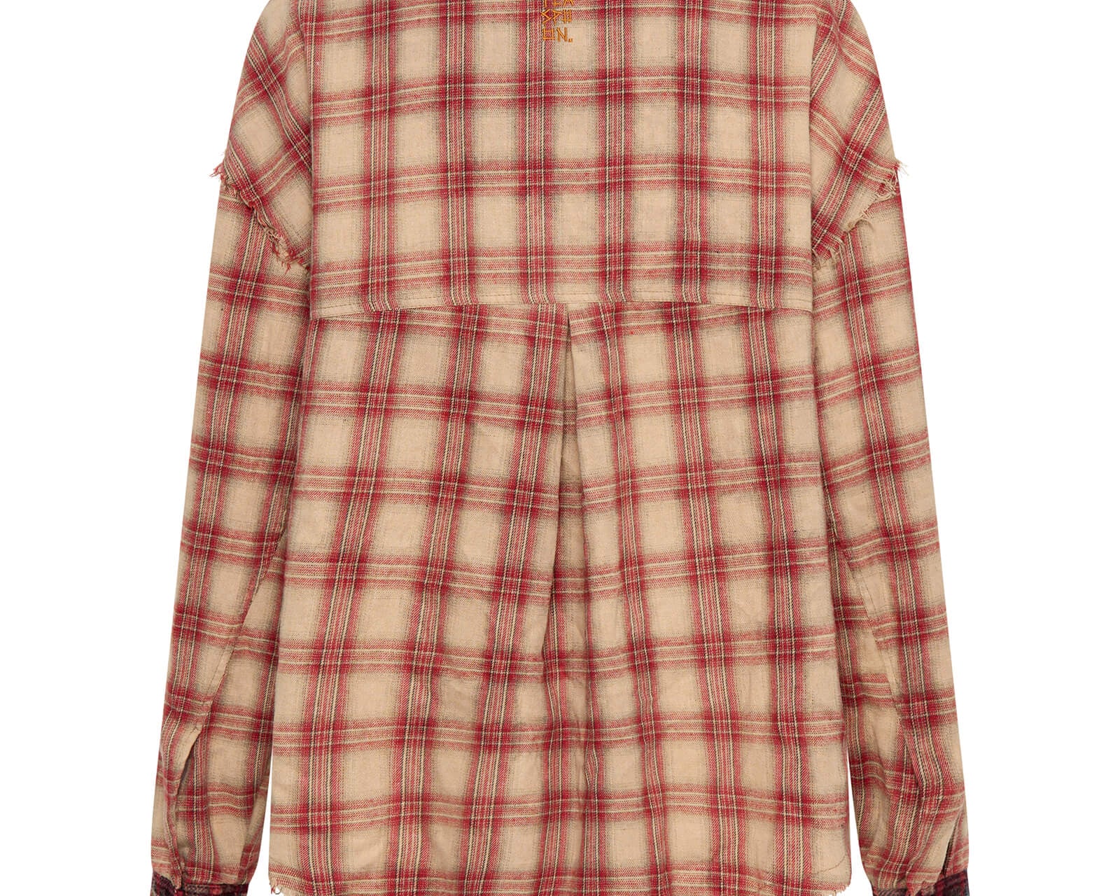 Joshua Oversized Flannel Western Shirt - Burnt Sand