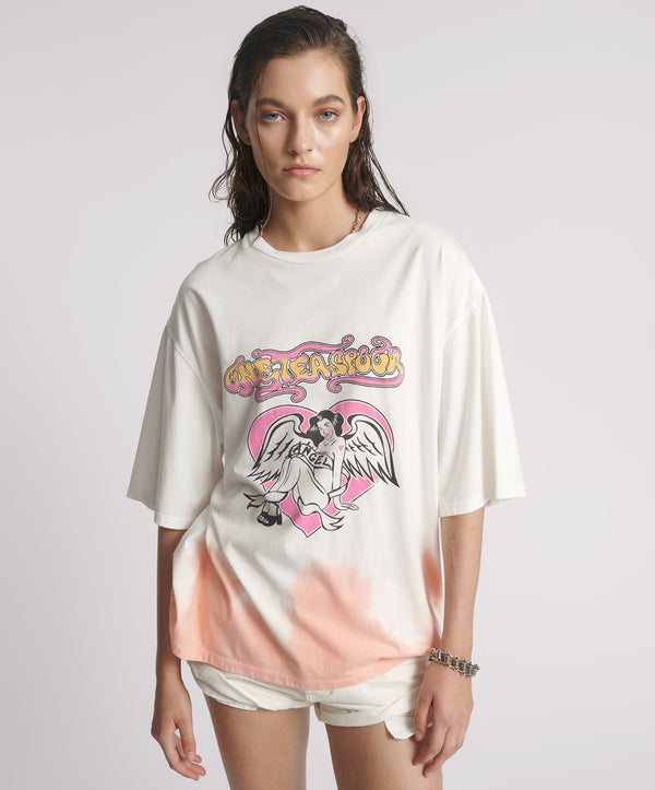 Angel Dip Dye Kobe Tee - Cream