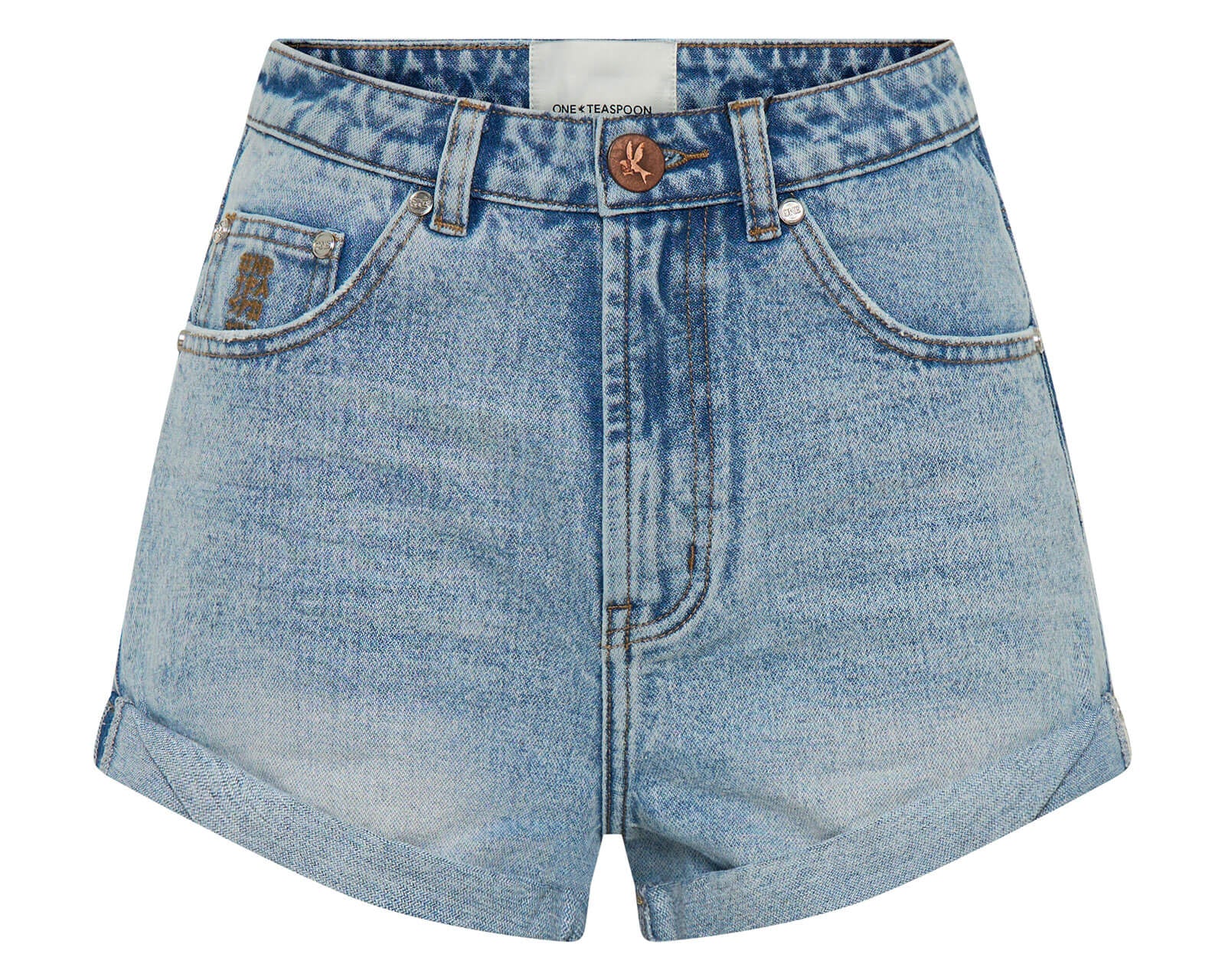 HENDRIXE BANDITS HIGH WAIST DENIM SHORTS