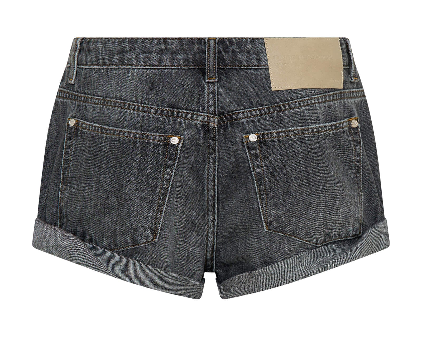 Bandits Low Waist Denim Shorts - Charcoal Black