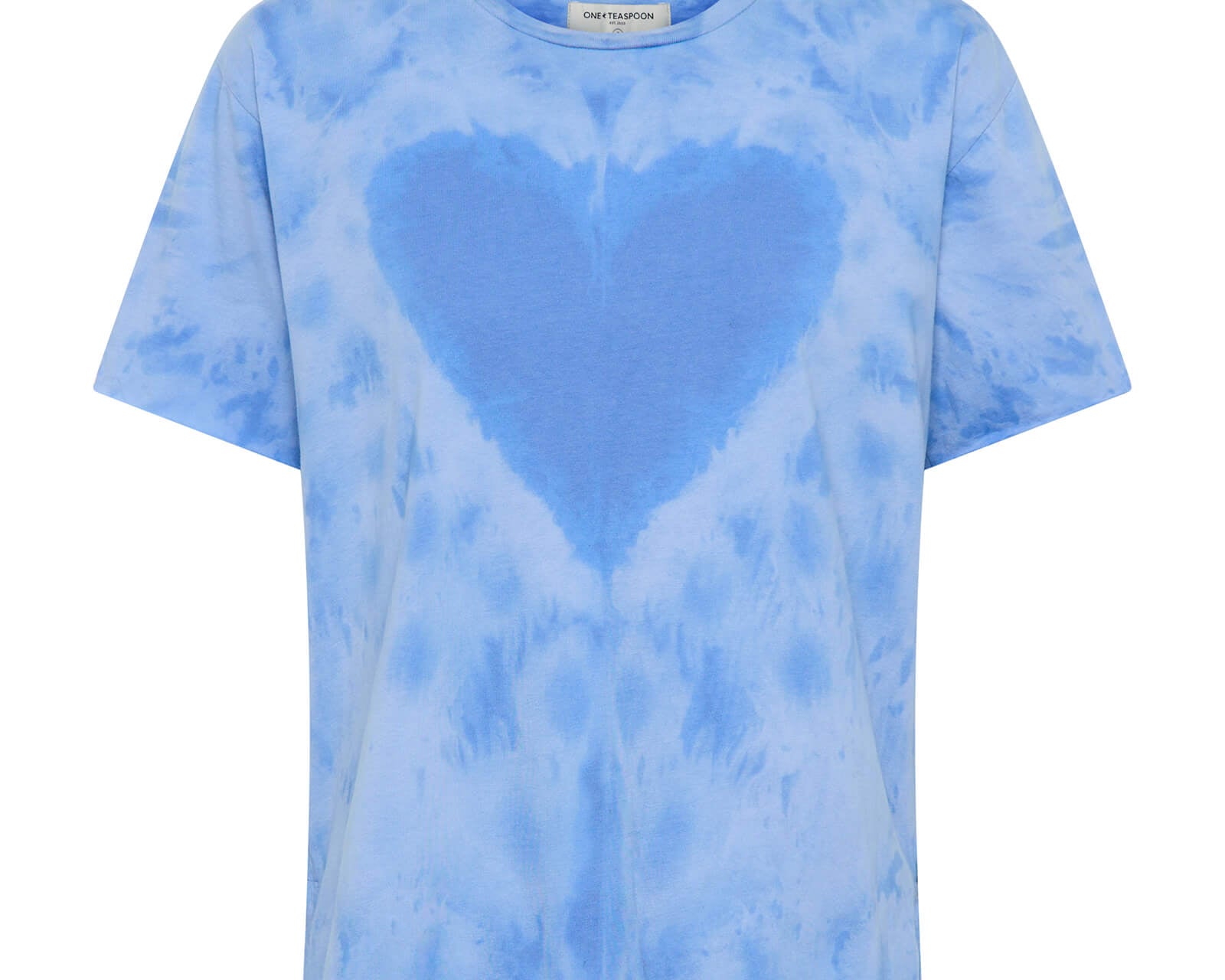 Love Sweat Split Hem Tee - Blue