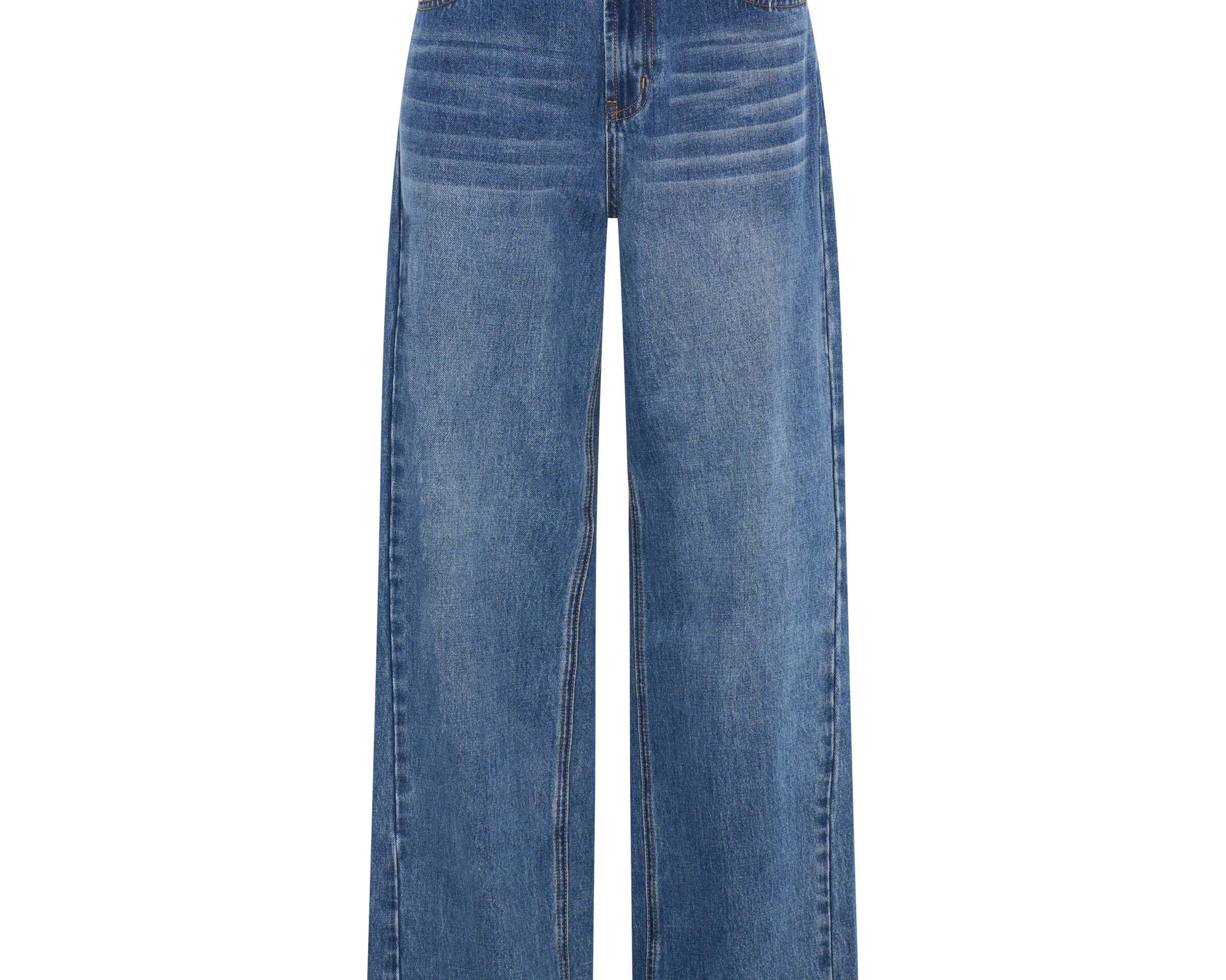 Baxters Mid Waist Wide Leg Denim Jeans - Blue Love