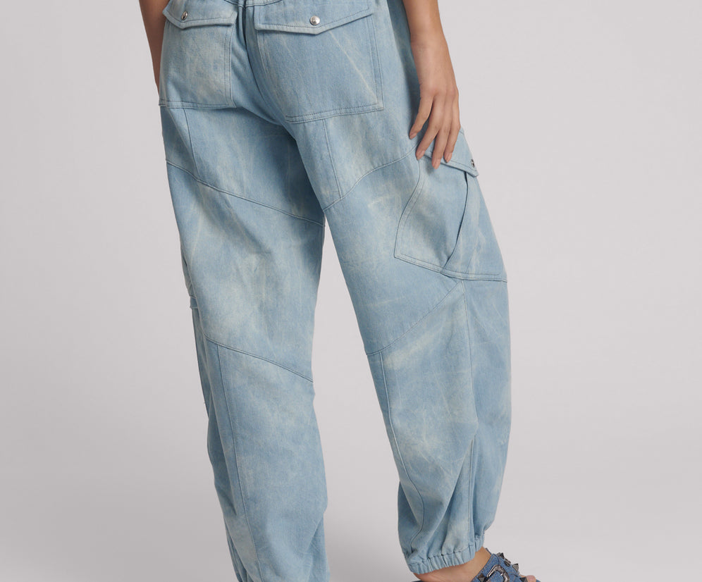 Utility Denim Flight Pants - Cloudy Blue