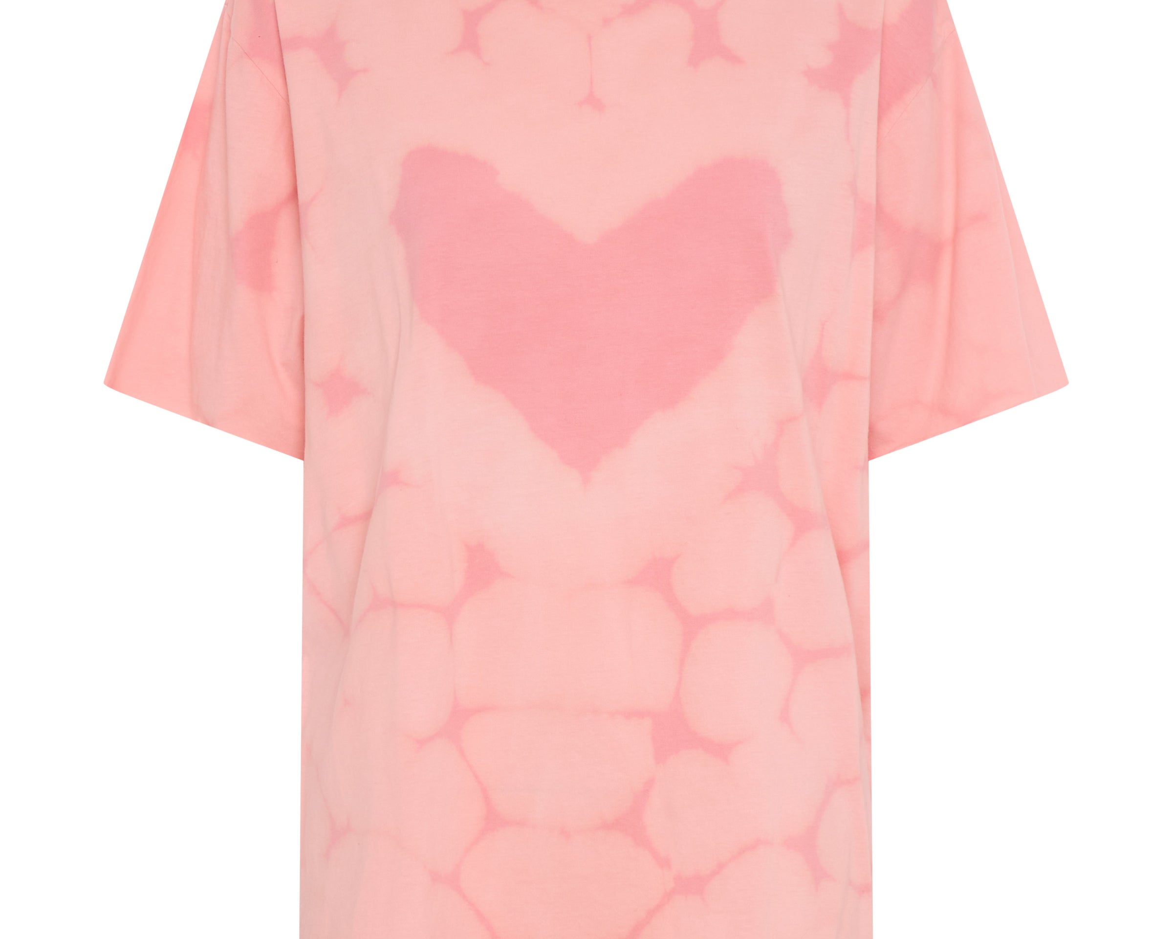 Love Sweat Tie Dye Boyfriend Tee - Pale Pink