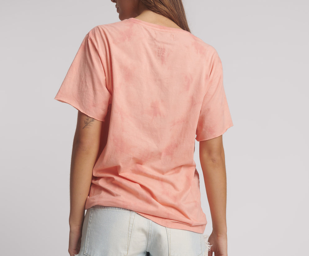 Love Sweat Tie Dye Boyfriend Tee - Pale Pink