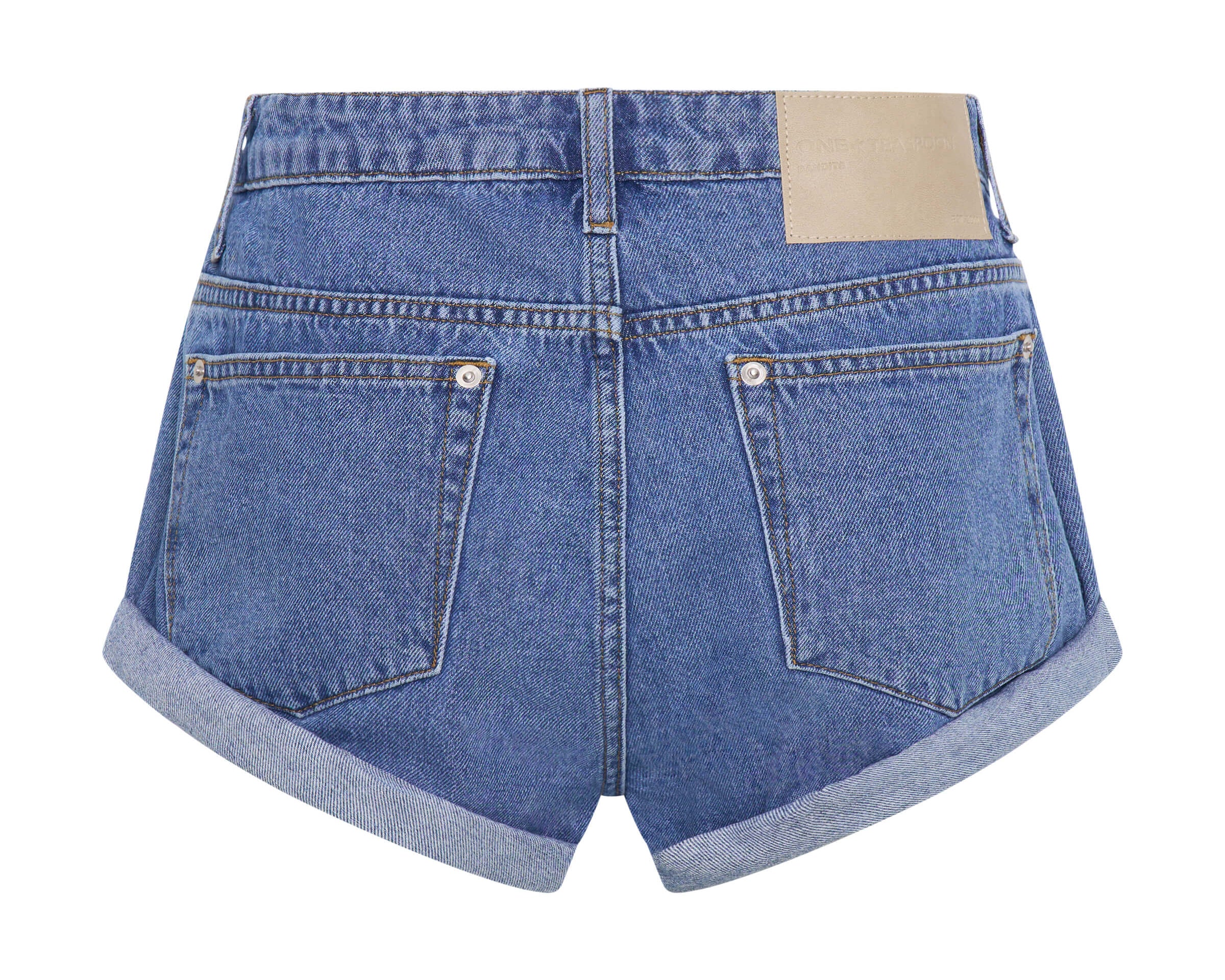 Blue Estate Bandit Low Waist Denim Shorts - Blue Estate