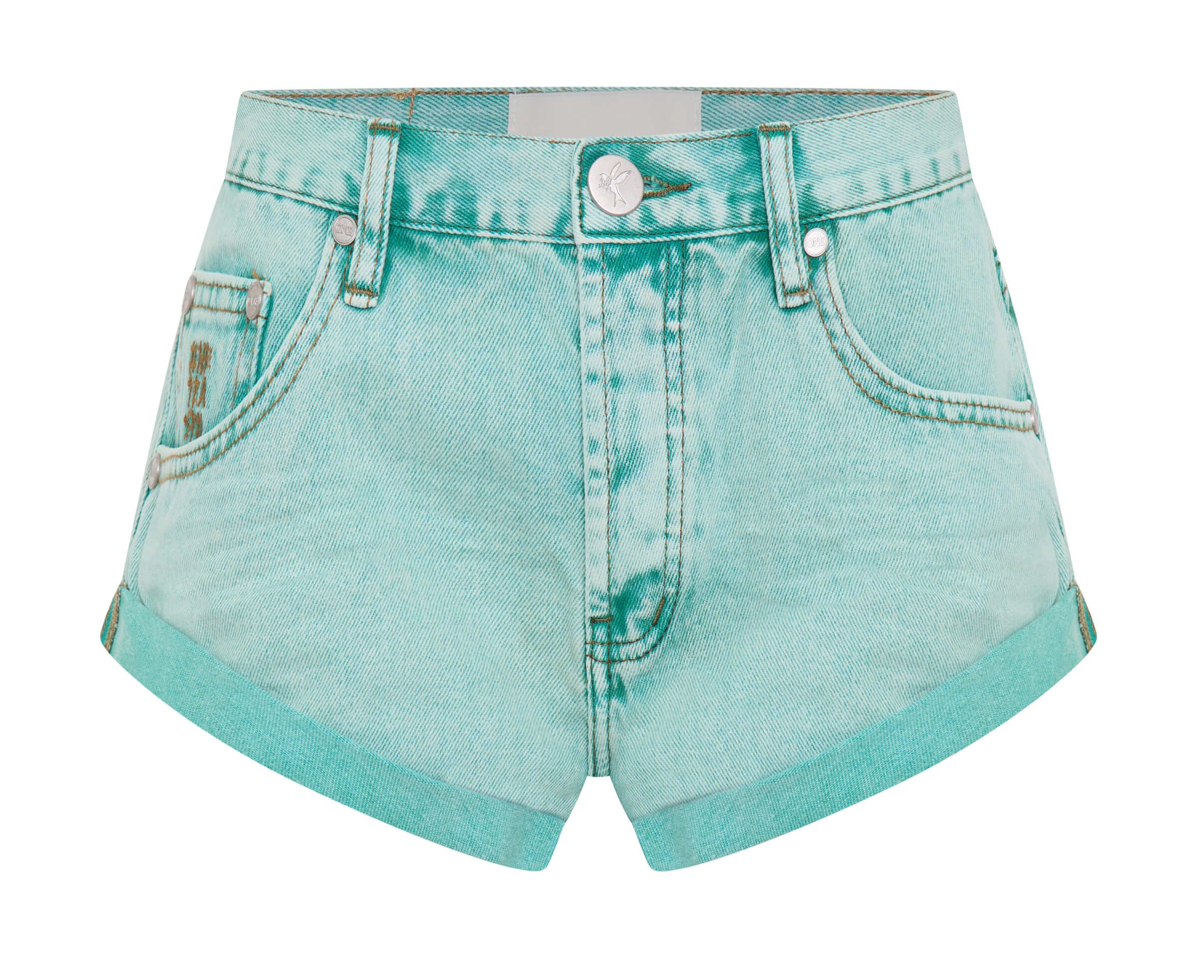 Bandits Low Waist Denim Shorts - Mint Green